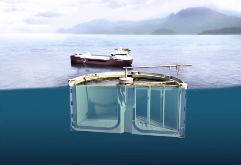 Closed containment fish farming system Aquantum Leap Aquantum Leap lukket oppdrettsanlegg for bærekraftig havbruk